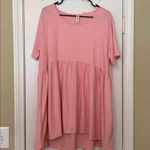 Boutique Pink Babydoll Tunic WORN ONCE
